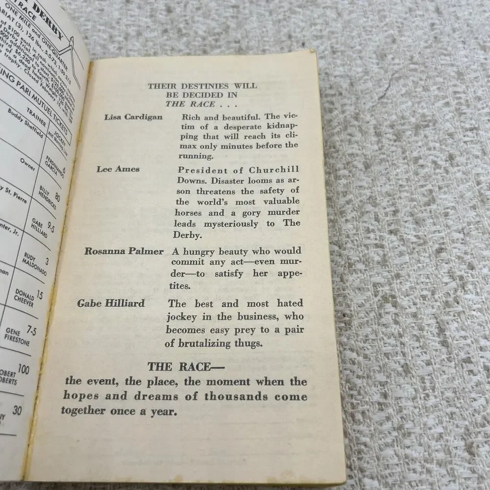 The Race by Eunice Walkup and Oscar Otis Paperback Signet Romance Adult 1973